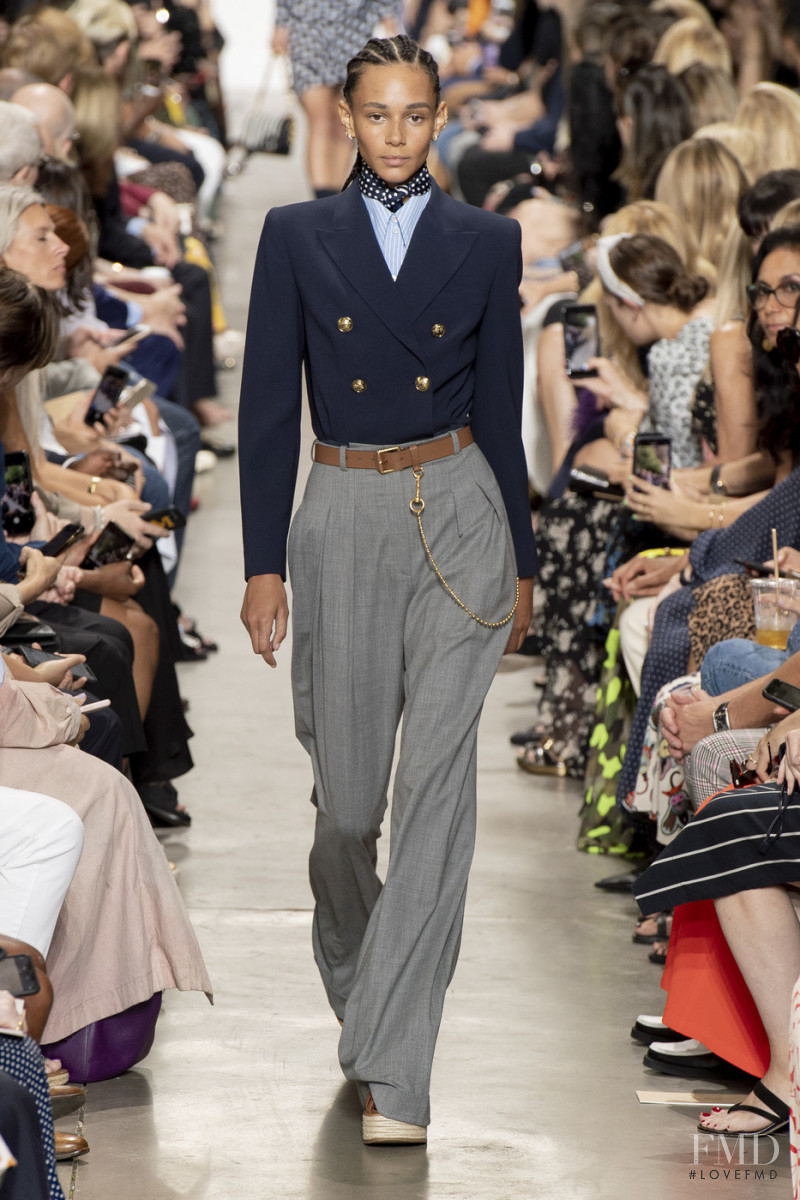 Binx Walton featured in  the Michael Kors Collection fashion show for Spring/Summer 2020