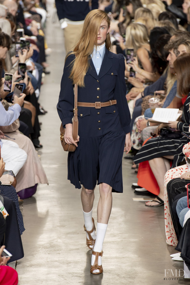 Rianne Van Rompaey featured in  the Michael Kors Collection fashion show for Spring/Summer 2020