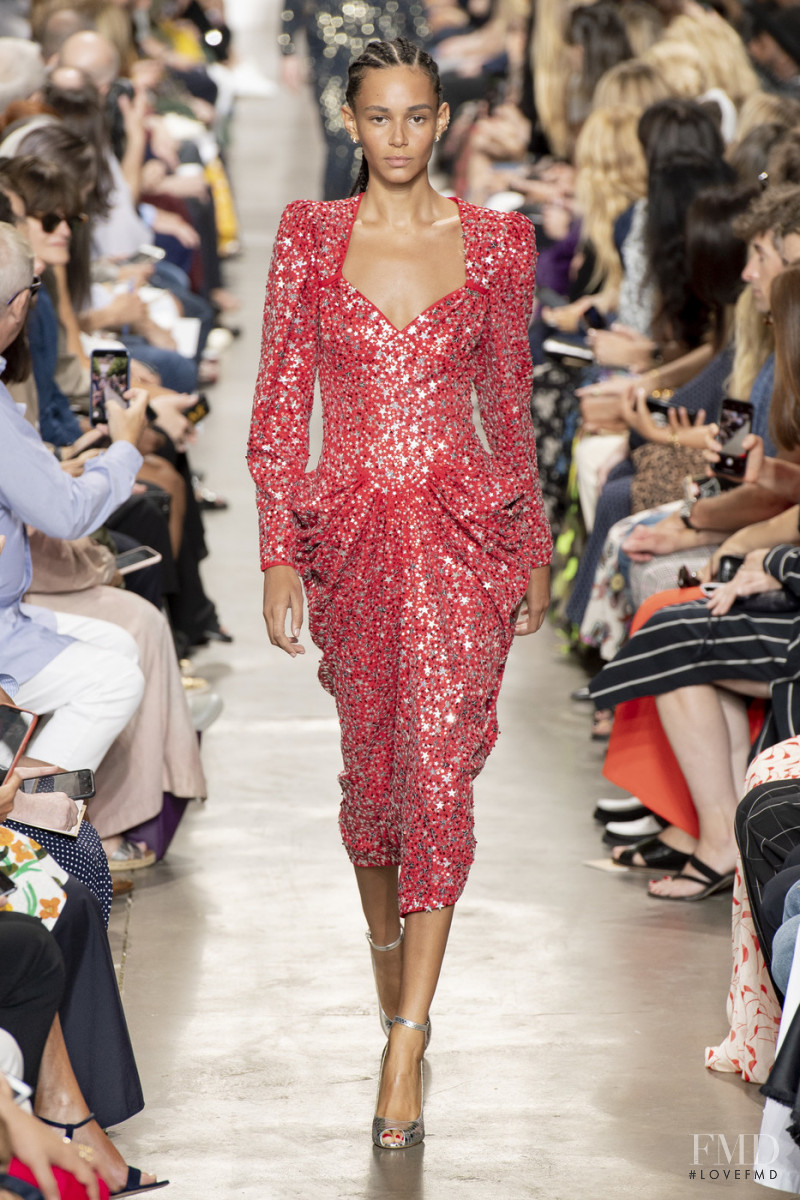 Binx Walton featured in  the Michael Kors Collection fashion show for Spring/Summer 2020