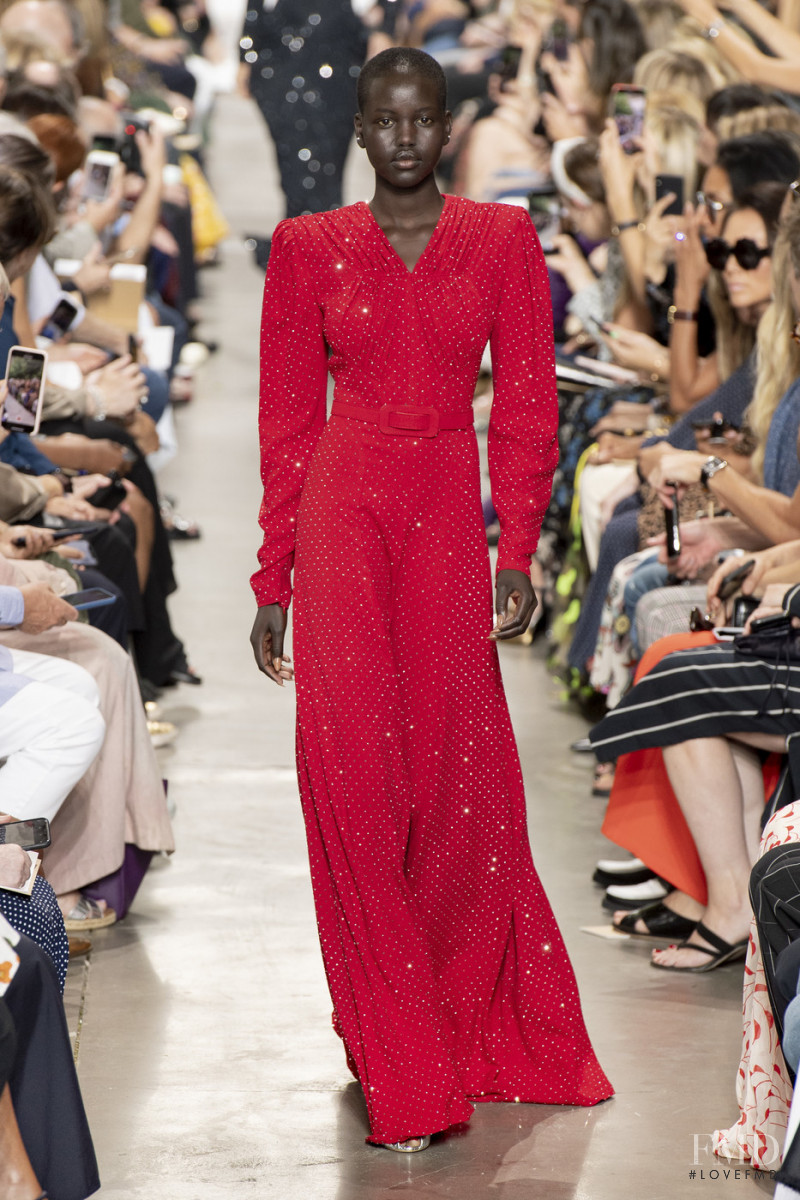 Adut Akech Bior featured in  the Michael Kors Collection fashion show for Spring/Summer 2020