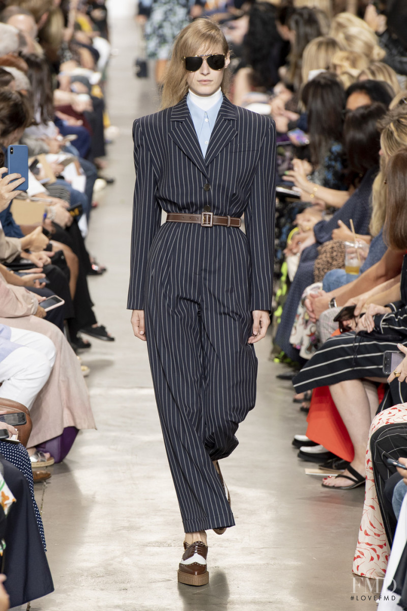 Julia Nobis featured in  the Michael Kors Collection fashion show for Spring/Summer 2020