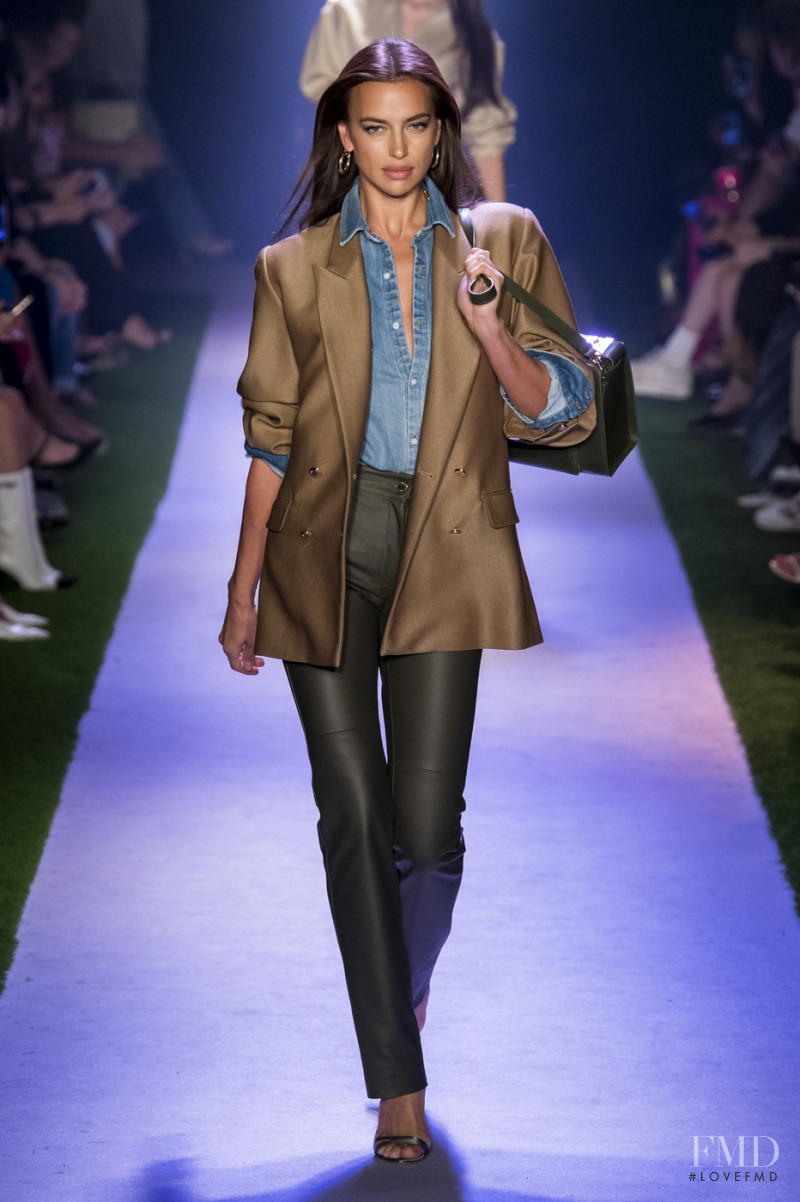 Irina Shayk featured in  the Brandon Maxwell fashion show for Spring/Summer 2020
