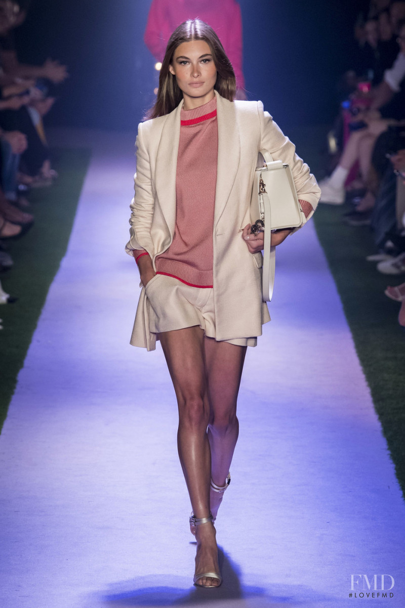 Grace Elizabeth featured in  the Brandon Maxwell fashion show for Spring/Summer 2020
