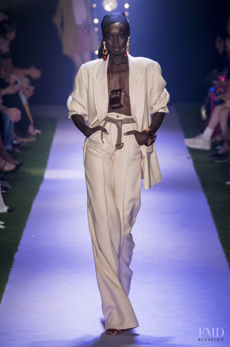 Sabah Koj featured in  the Brandon Maxwell fashion show for Spring/Summer 2020