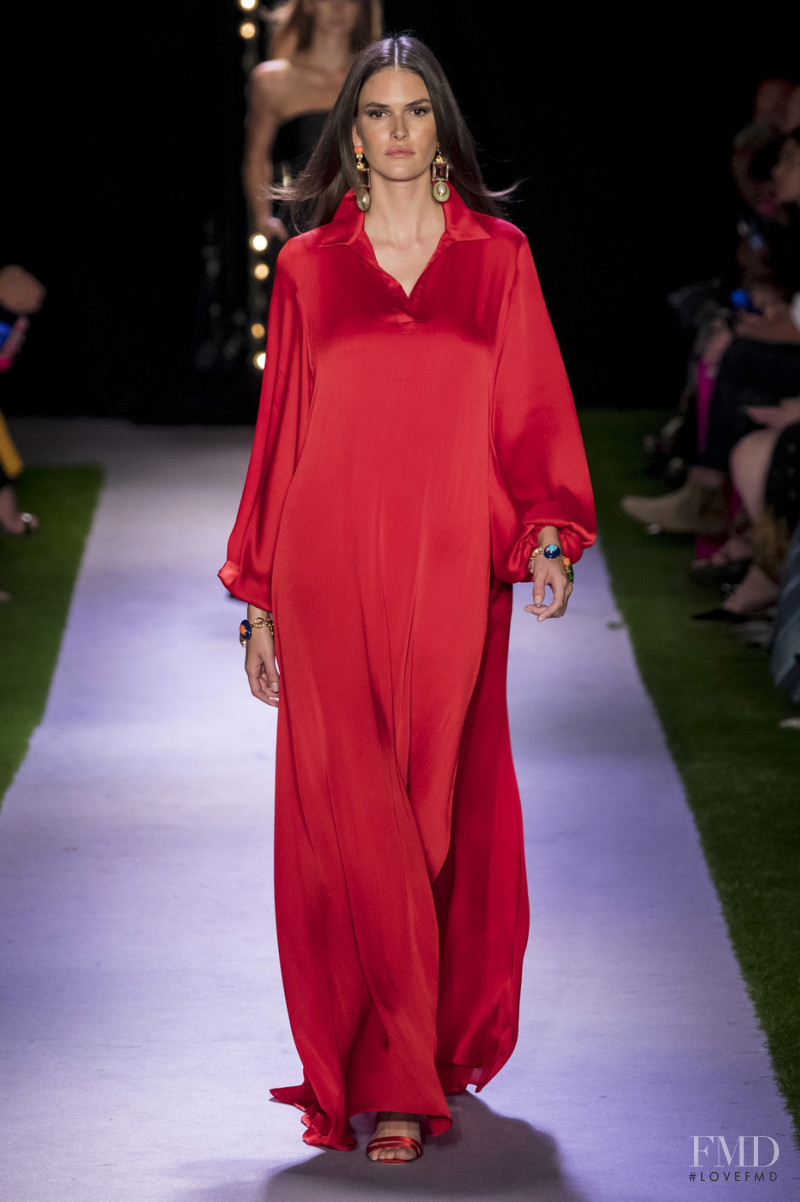 Vanessa Moody featured in  the Brandon Maxwell fashion show for Spring/Summer 2020