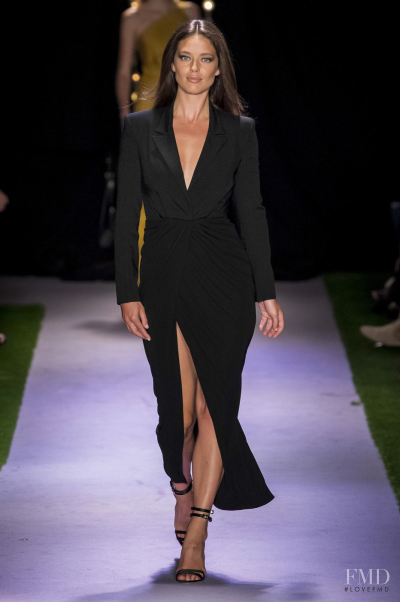 Emily DiDonato featured in  the Brandon Maxwell fashion show for Spring/Summer 2020