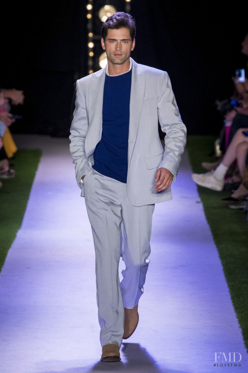 Sean OPry featured in  the Brandon Maxwell fashion show for Spring/Summer 2020