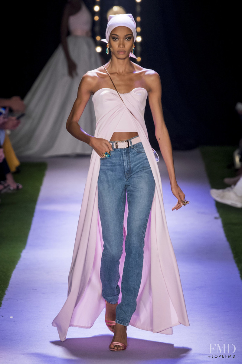 Samile Bermannelli featured in  the Brandon Maxwell fashion show for Spring/Summer 2020