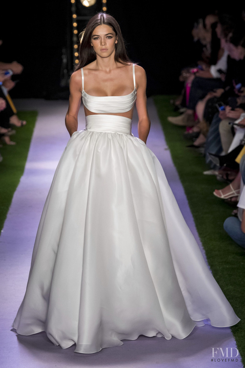 Maria Miguel featured in  the Brandon Maxwell fashion show for Spring/Summer 2020