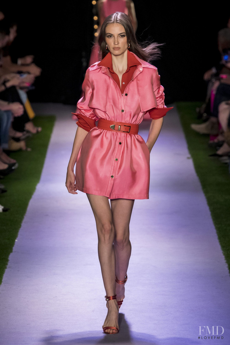 Camille Hurel featured in  the Brandon Maxwell fashion show for Spring/Summer 2020