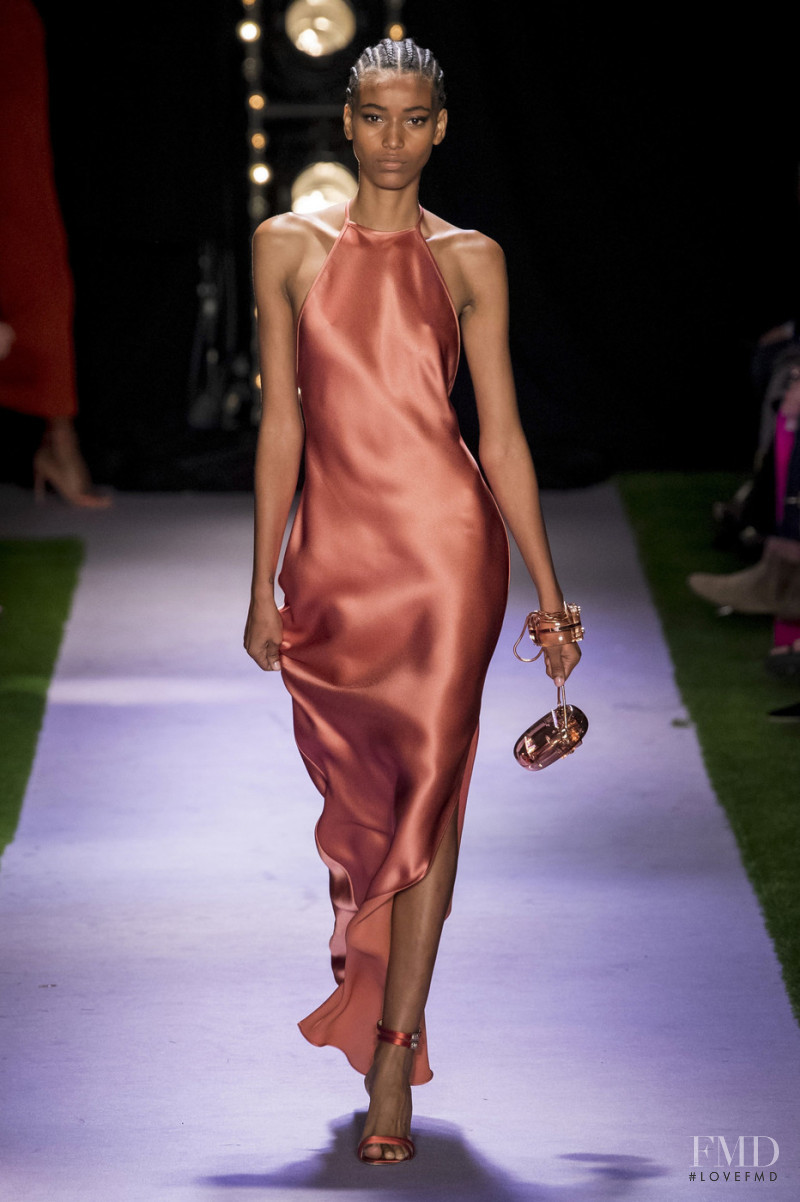 Manuela Sanchez featured in  the Brandon Maxwell fashion show for Spring/Summer 2020