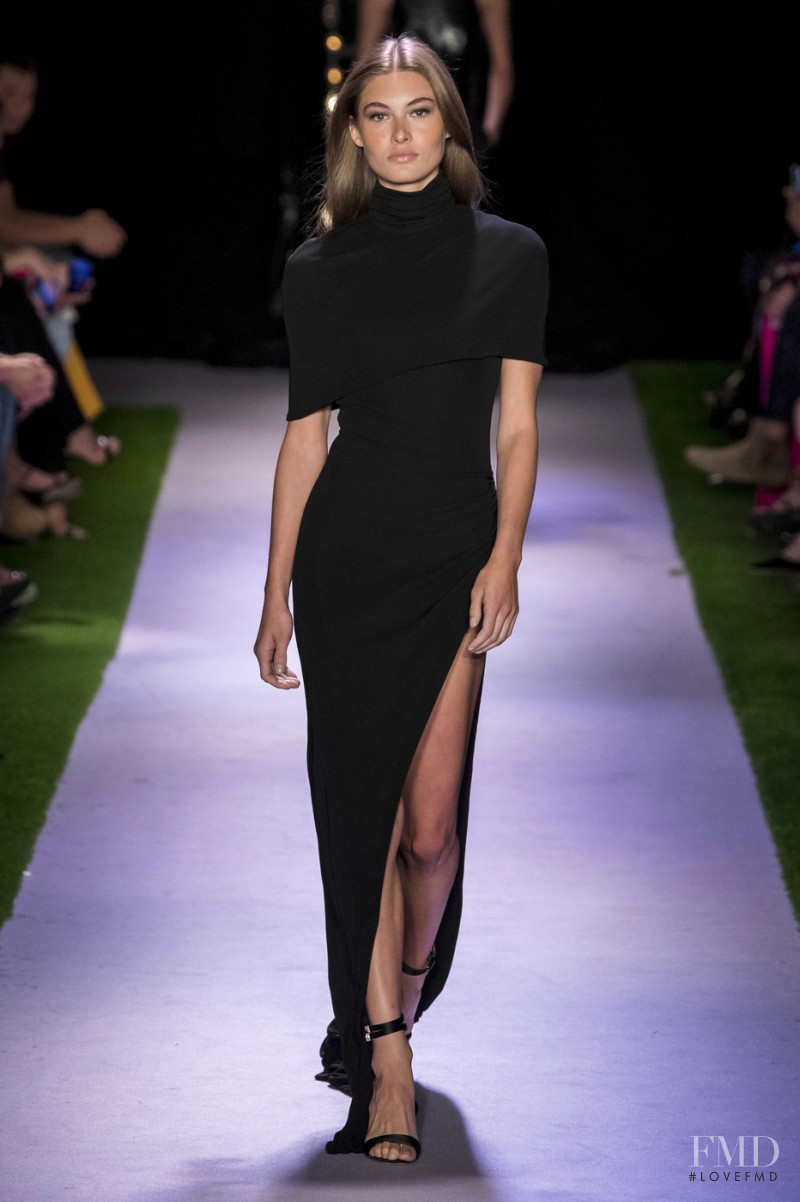 Grace Elizabeth featured in  the Brandon Maxwell fashion show for Spring/Summer 2020