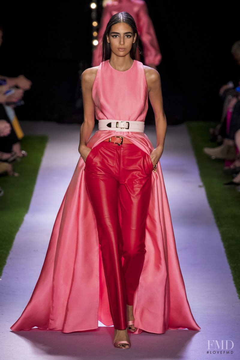 Nora Attal featured in  the Brandon Maxwell fashion show for Spring/Summer 2020