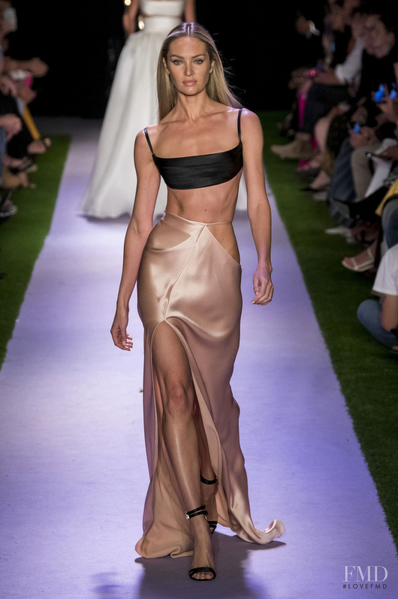 Candice Swanepoel featured in  the Brandon Maxwell fashion show for Spring/Summer 2020