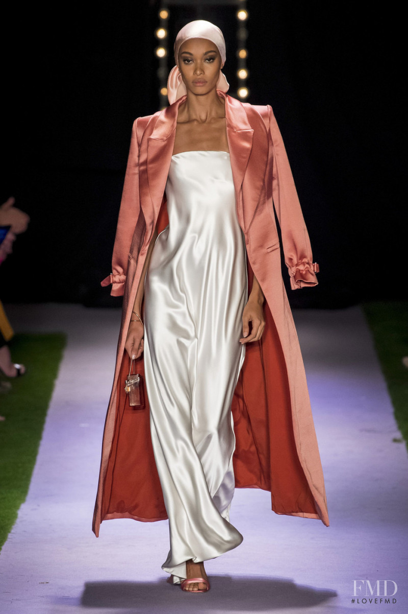 Samile Bermannelli featured in  the Brandon Maxwell fashion show for Spring/Summer 2020