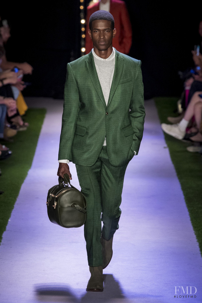 Salomon Diaz featured in  the Brandon Maxwell fashion show for Spring/Summer 2020