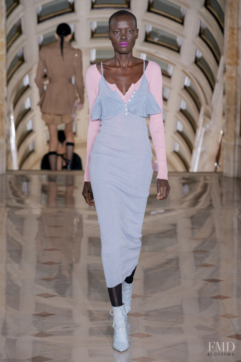 Grace Bol featured in  the Self Portrait fashion show for Spring/Summer 2020
