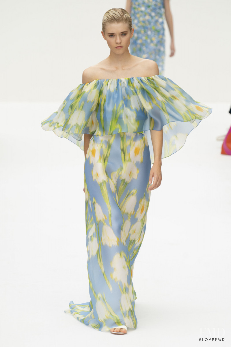 Maike Inga featured in  the Carolina Herrera fashion show for Spring/Summer 2020