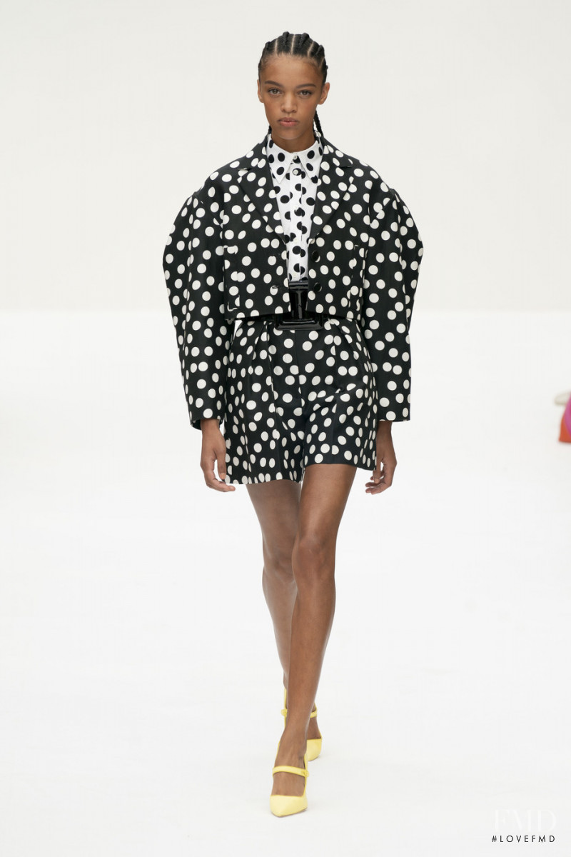 Kukua Williams featured in  the Carolina Herrera fashion show for Spring/Summer 2020