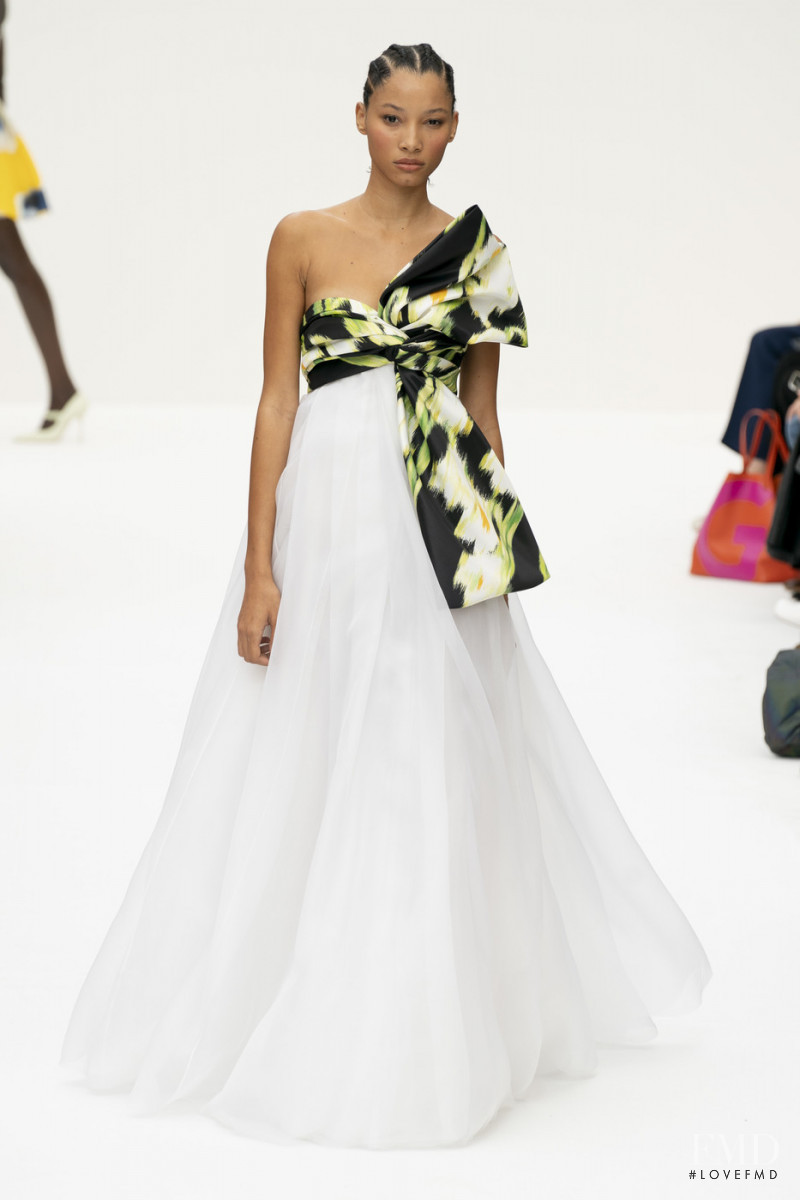 Lineisy Montero featured in  the Carolina Herrera fashion show for Spring/Summer 2020