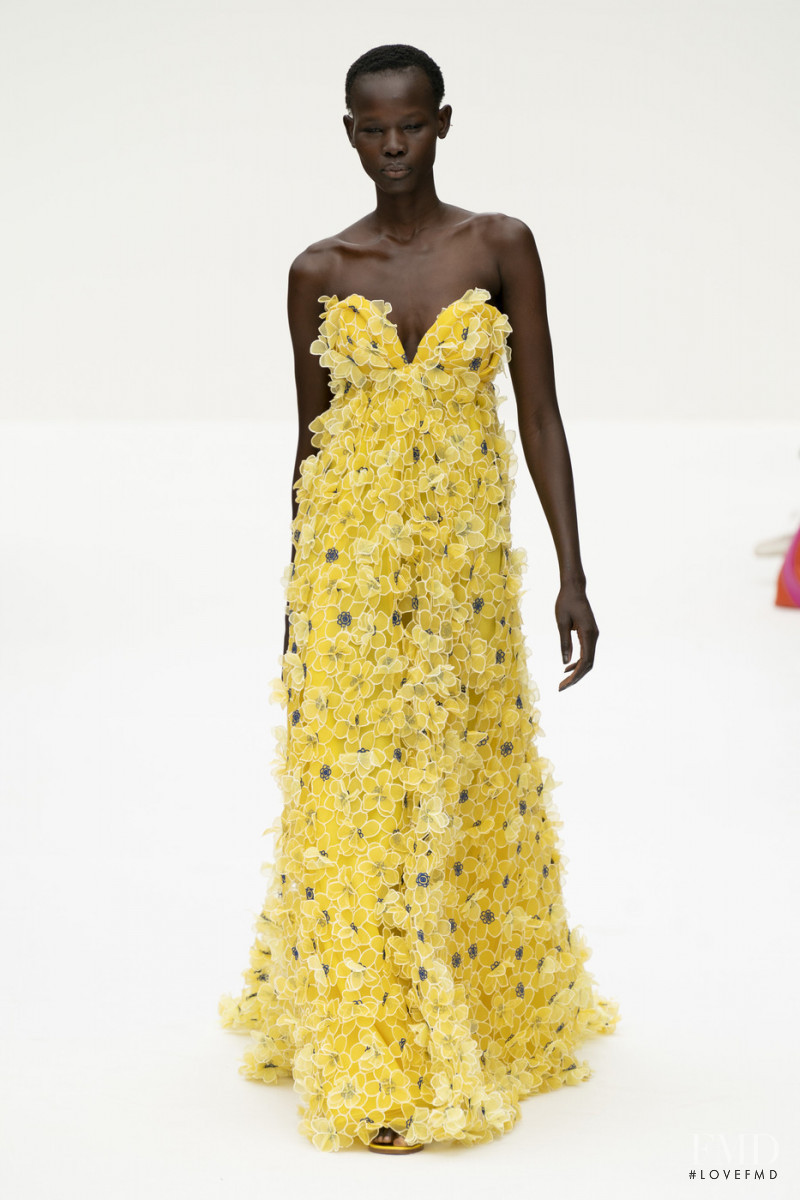 Shanelle Nyasiase featured in  the Carolina Herrera fashion show for Spring/Summer 2020