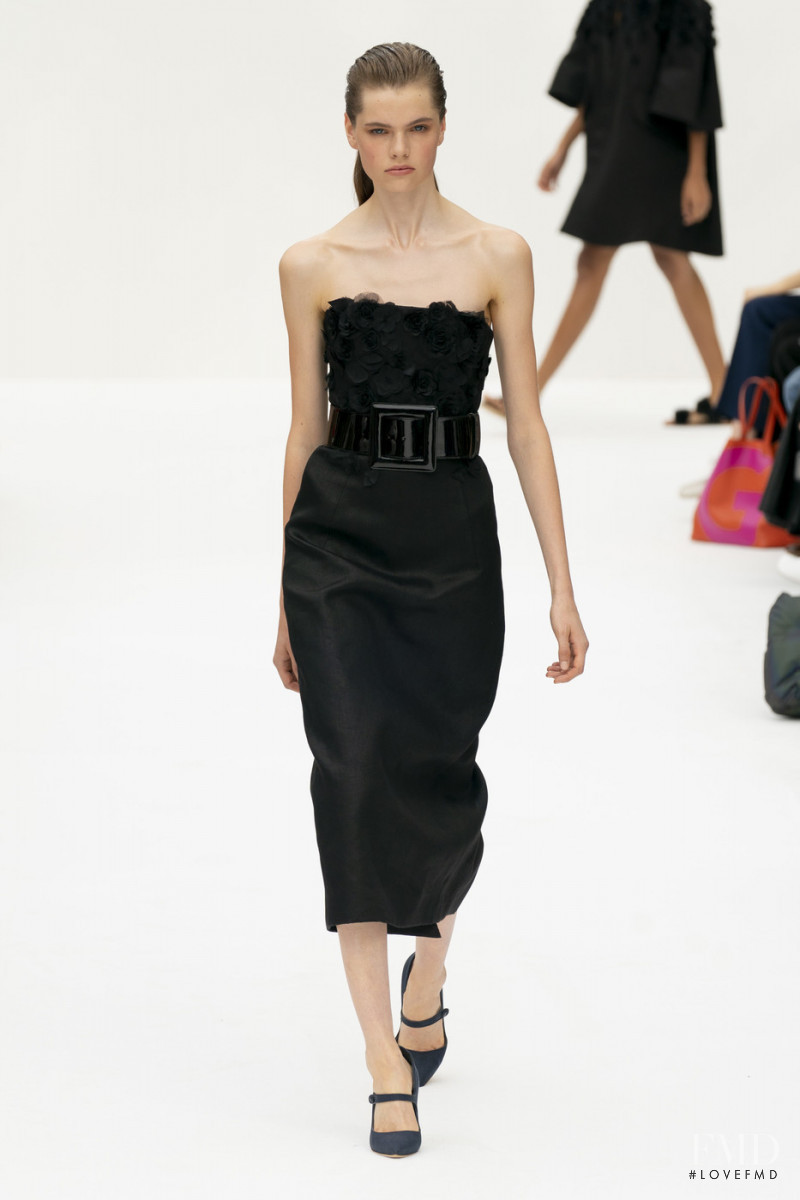 Maud Hoevelaken featured in  the Carolina Herrera fashion show for Spring/Summer 2020