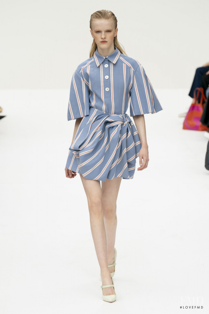 Hannah Motler featured in  the Carolina Herrera fashion show for Spring/Summer 2020