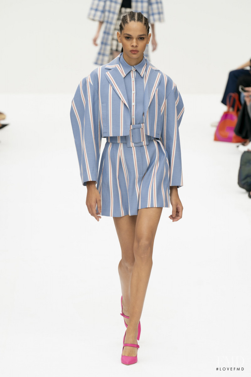 Hiandra Martinez featured in  the Carolina Herrera fashion show for Spring/Summer 2020
