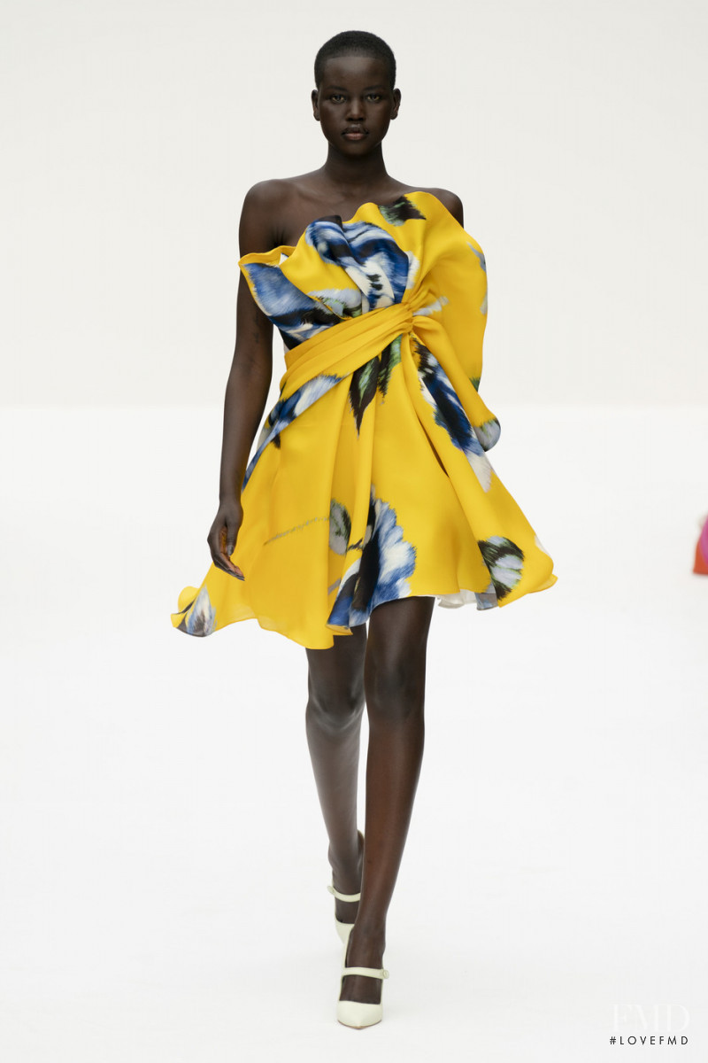 Adut Akech Bior featured in  the Carolina Herrera fashion show for Spring/Summer 2020