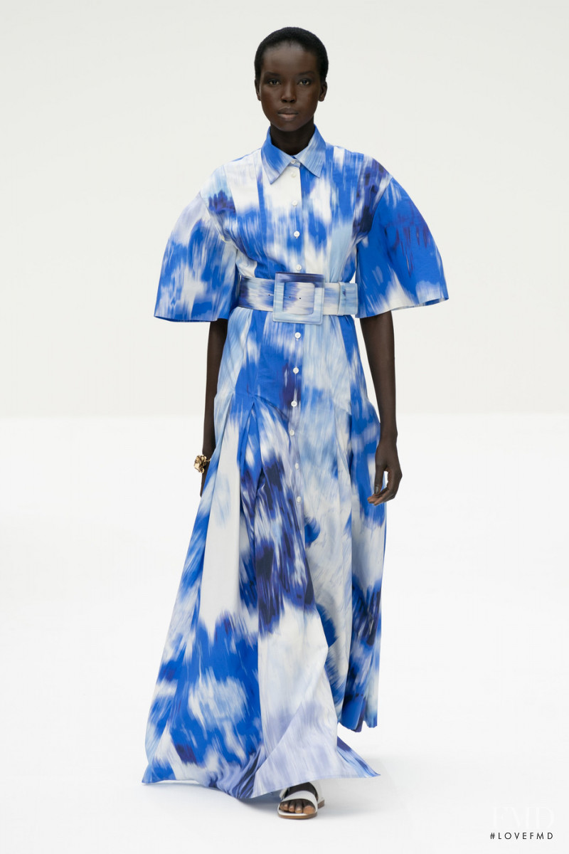 Ajok Madel featured in  the Carolina Herrera fashion show for Spring/Summer 2020