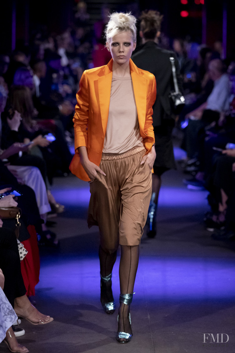 Marjan Jonkman featured in  the Tom Ford fashion show for Spring/Summer 2020