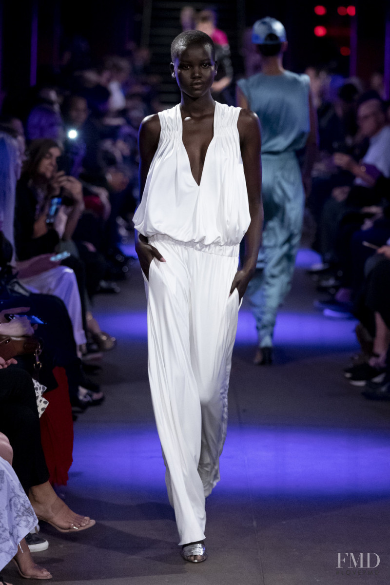 Adut Akech Bior featured in  the Tom Ford fashion show for Spring/Summer 2020