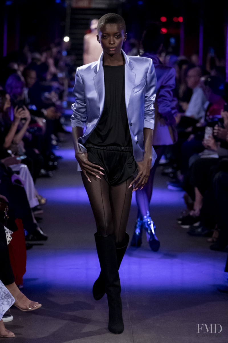Amira Pinheiro featured in  the Tom Ford fashion show for Spring/Summer 2020
