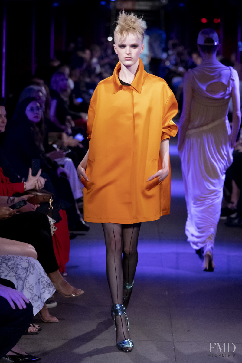 Hannah Motler featured in  the Tom Ford fashion show for Spring/Summer 2020