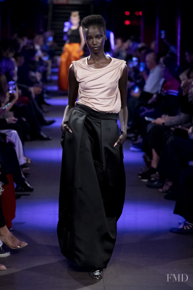 Anok Yai featured in  the Tom Ford fashion show for Spring/Summer 2020