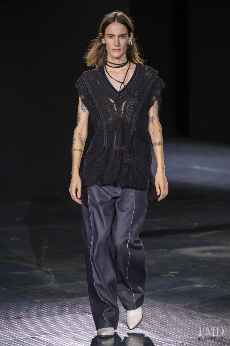Jane Moseley featured in  the rag & bone fashion show for Spring/Summer 2020