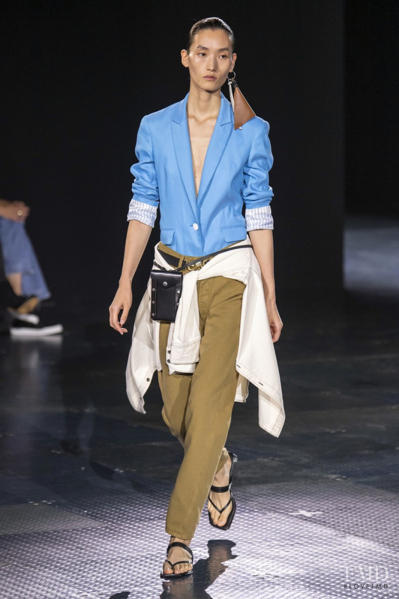 Lina Zhang featured in  the rag & bone fashion show for Spring/Summer 2020