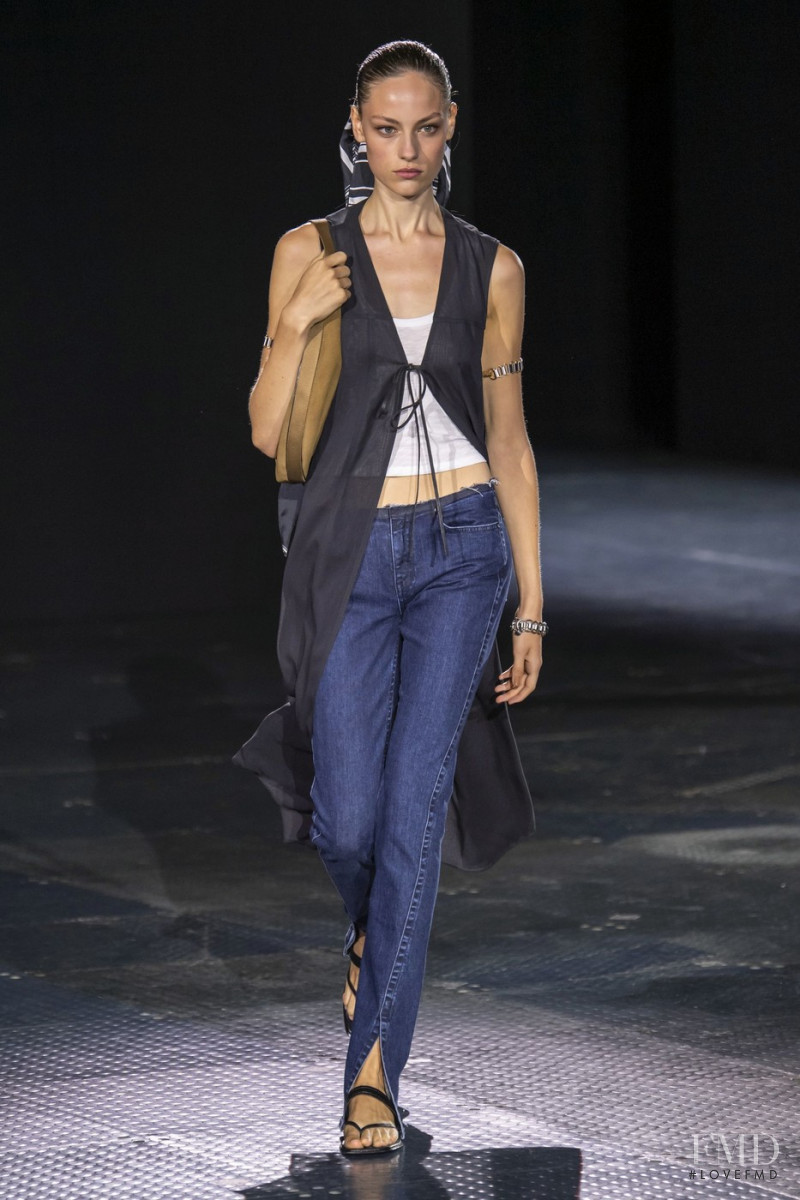 Caroline Knudsen featured in  the rag & bone fashion show for Spring/Summer 2020