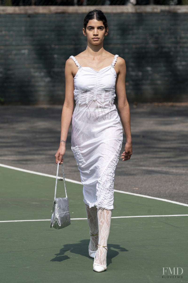 Irene Guarenas featured in  the Maryam Nassir Zadeh fashion show for Spring/Summer 2020