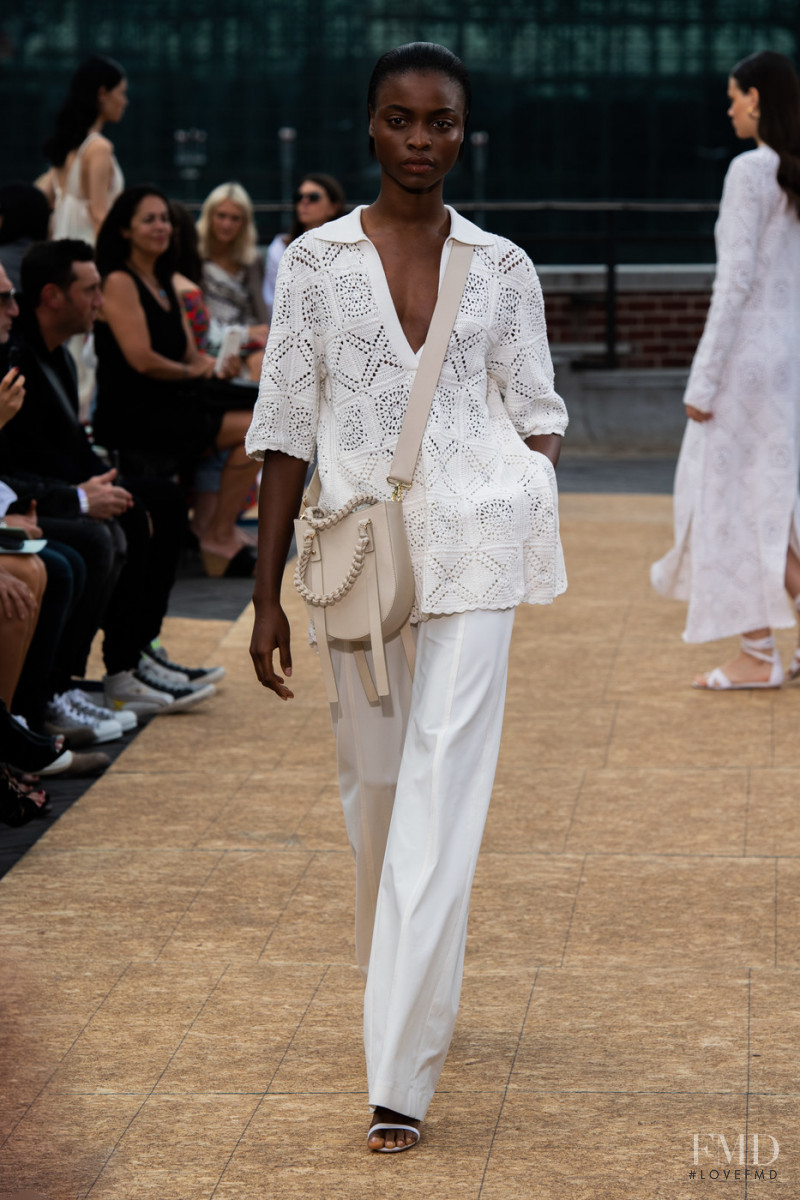 Olamide Ogundele featured in  the Jonathan Simkhai fashion show for Spring/Summer 2020