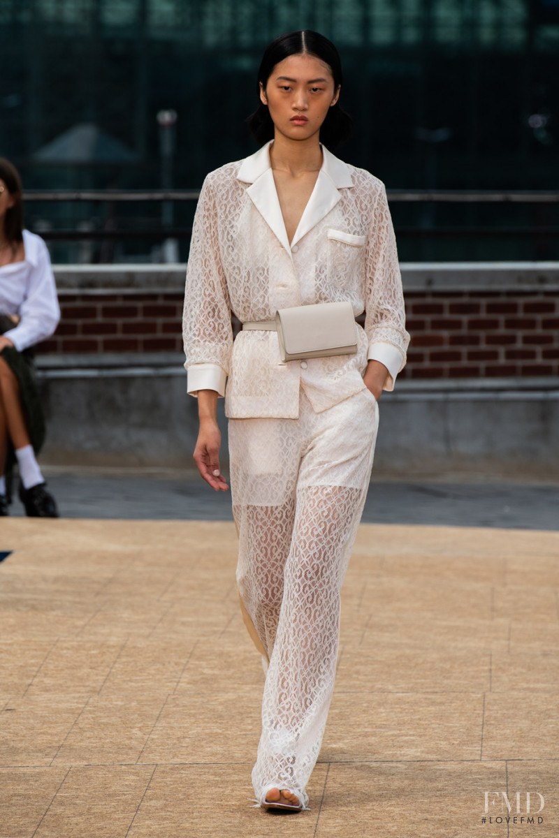 Yilan Hua featured in  the Jonathan Simkhai fashion show for Spring/Summer 2020