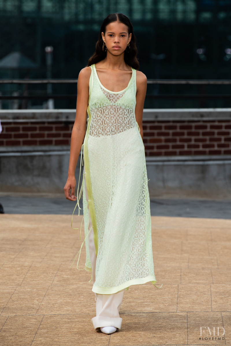 Amandine Pouilly featured in  the Jonathan Simkhai fashion show for Spring/Summer 2020