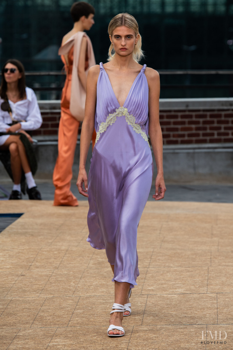 Veronika Vilim featured in  the Jonathan Simkhai fashion show for Spring/Summer 2020