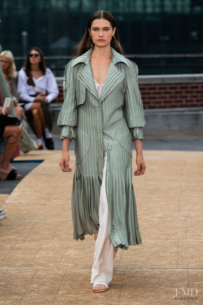 Laura Schoenmakers featured in  the Jonathan Simkhai fashion show for Spring/Summer 2020