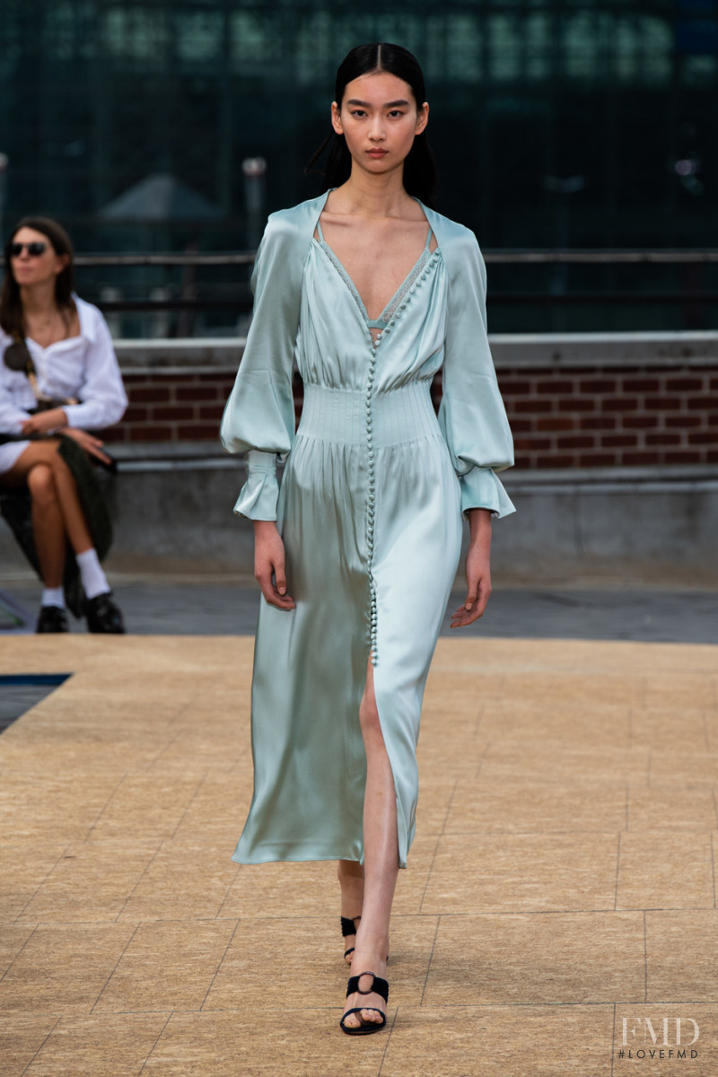 Ziwei Cao featured in  the Jonathan Simkhai fashion show for Spring/Summer 2020