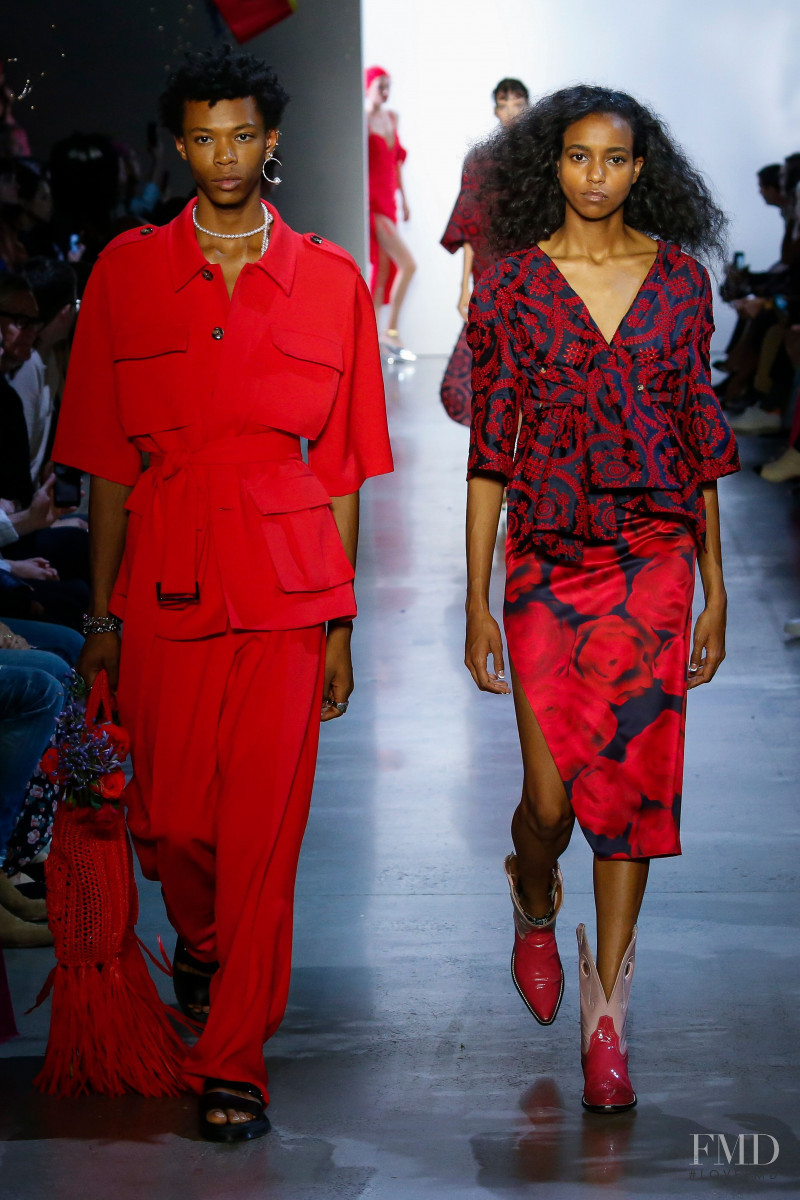 Carmen Amare featured in  the Prabal Gurung fashion show for Spring/Summer 2020