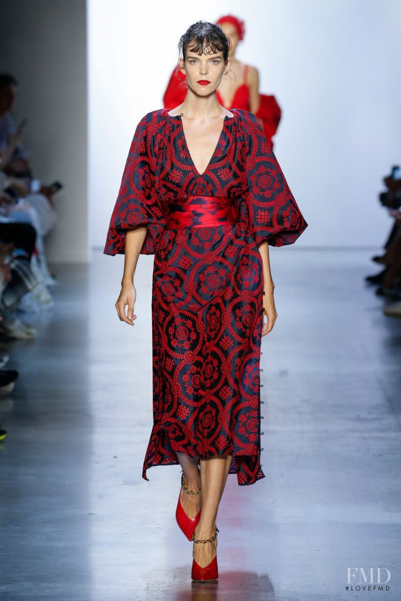 Meghan Collison featured in  the Prabal Gurung fashion show for Spring/Summer 2020