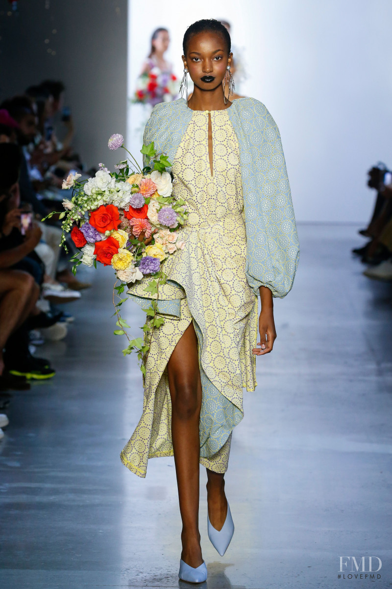 Sana Diouf featured in  the Prabal Gurung fashion show for Spring/Summer 2020