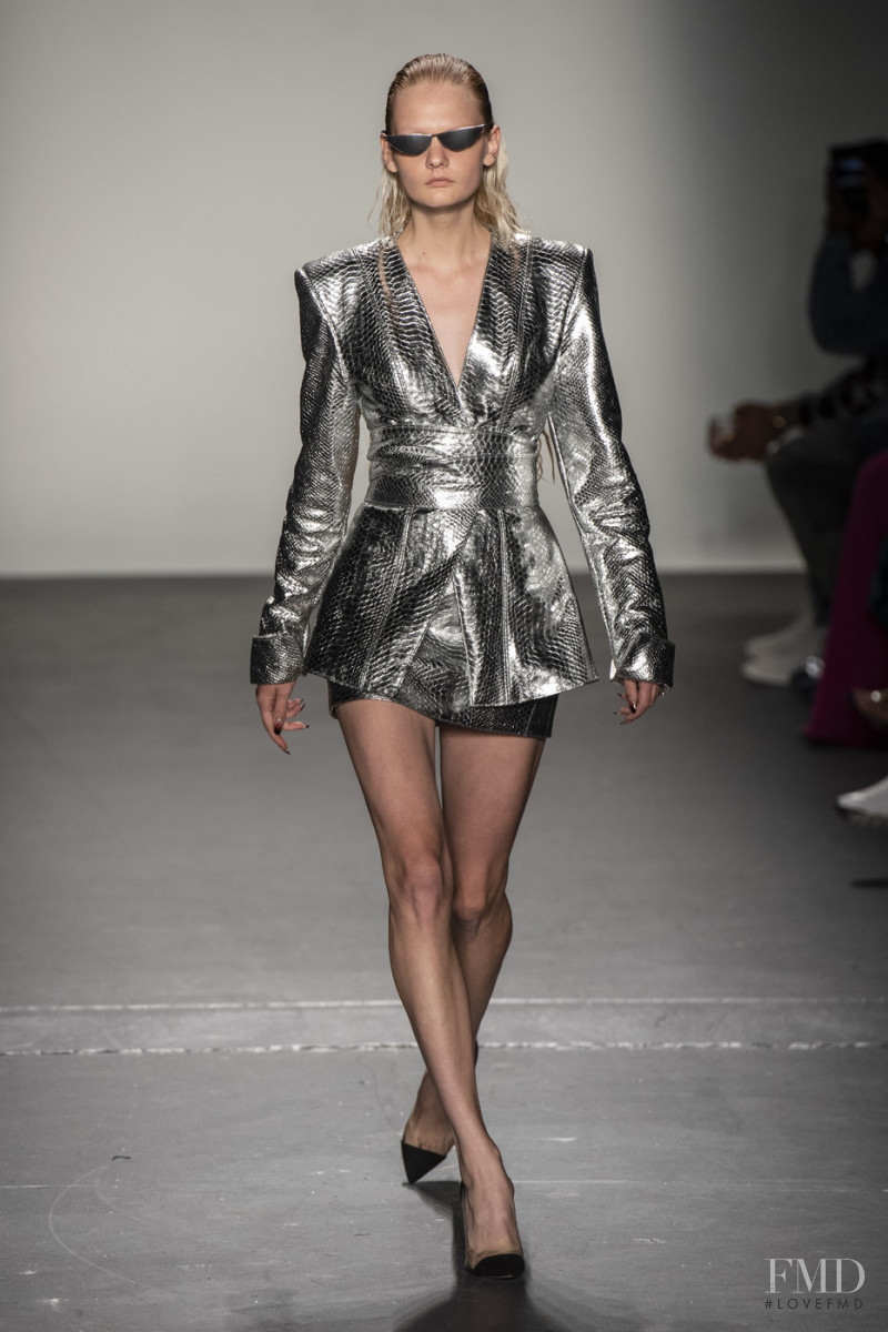 Unia Pakhomova featured in  the Laquan Smith fashion show for Spring/Summer 2020