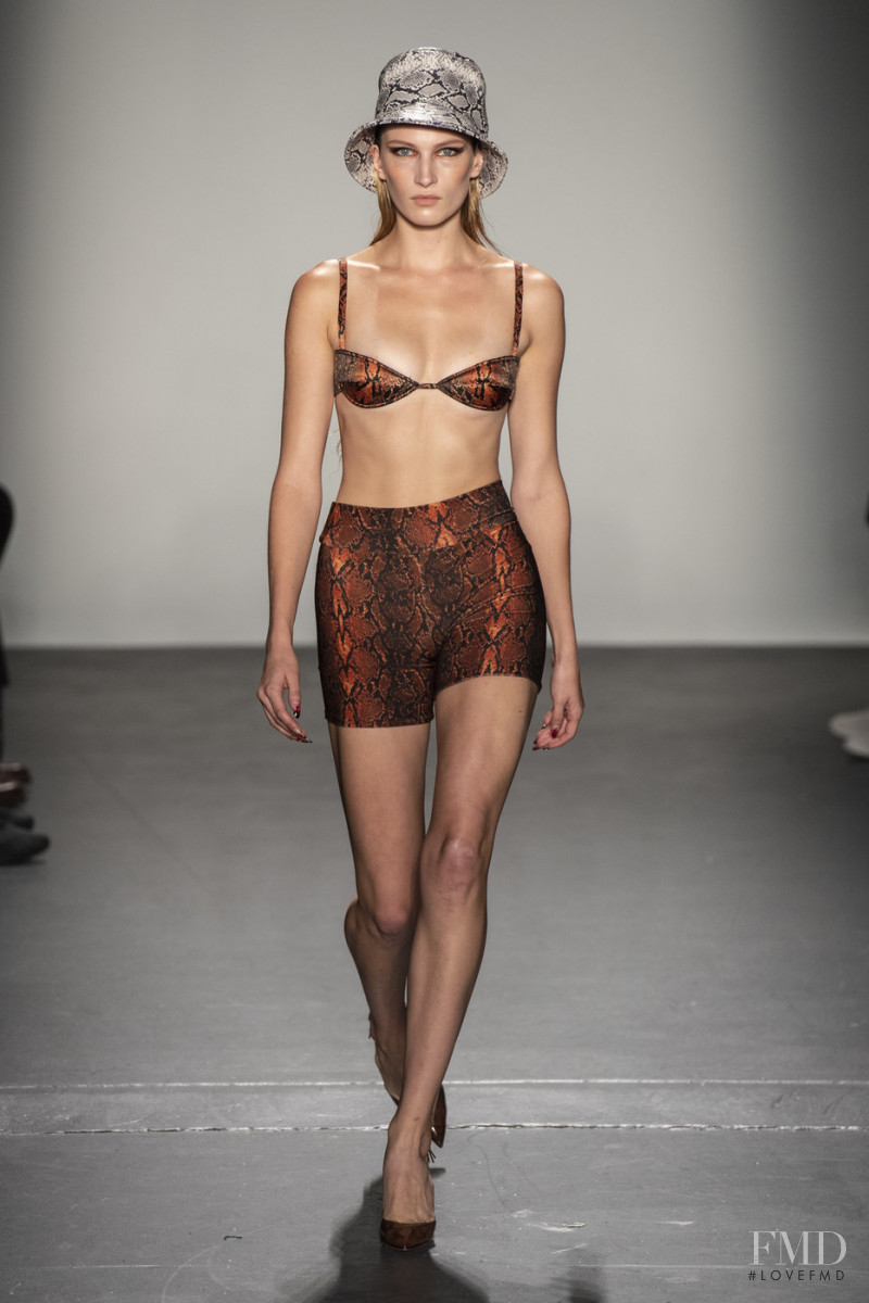 Liz Kennedy featured in  the Laquan Smith fashion show for Spring/Summer 2020